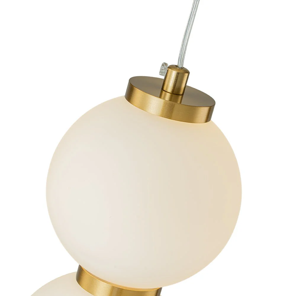 4-Light LED Frosted Glass Strand Globe Pendant Light - Image 14