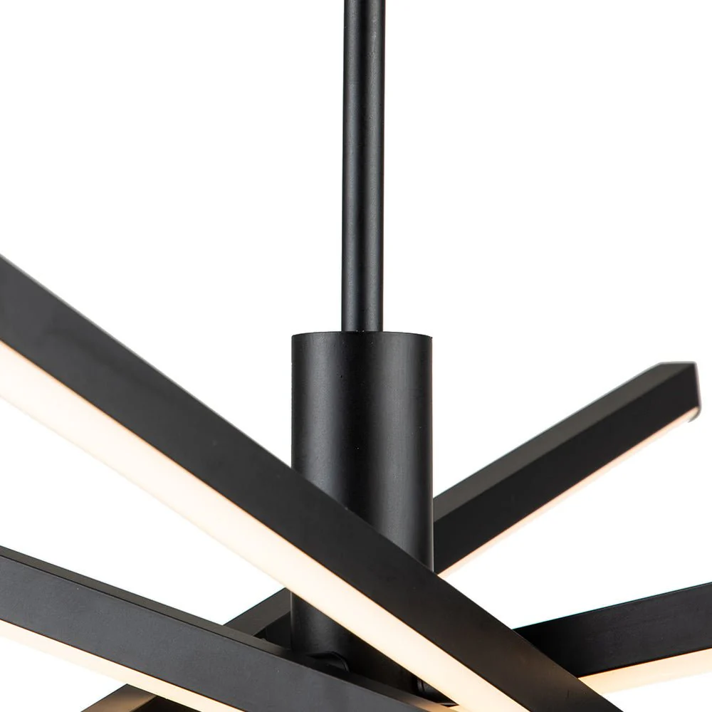 4-Light Dimmable LED Tube Sputnik Chandelier - Image 12
