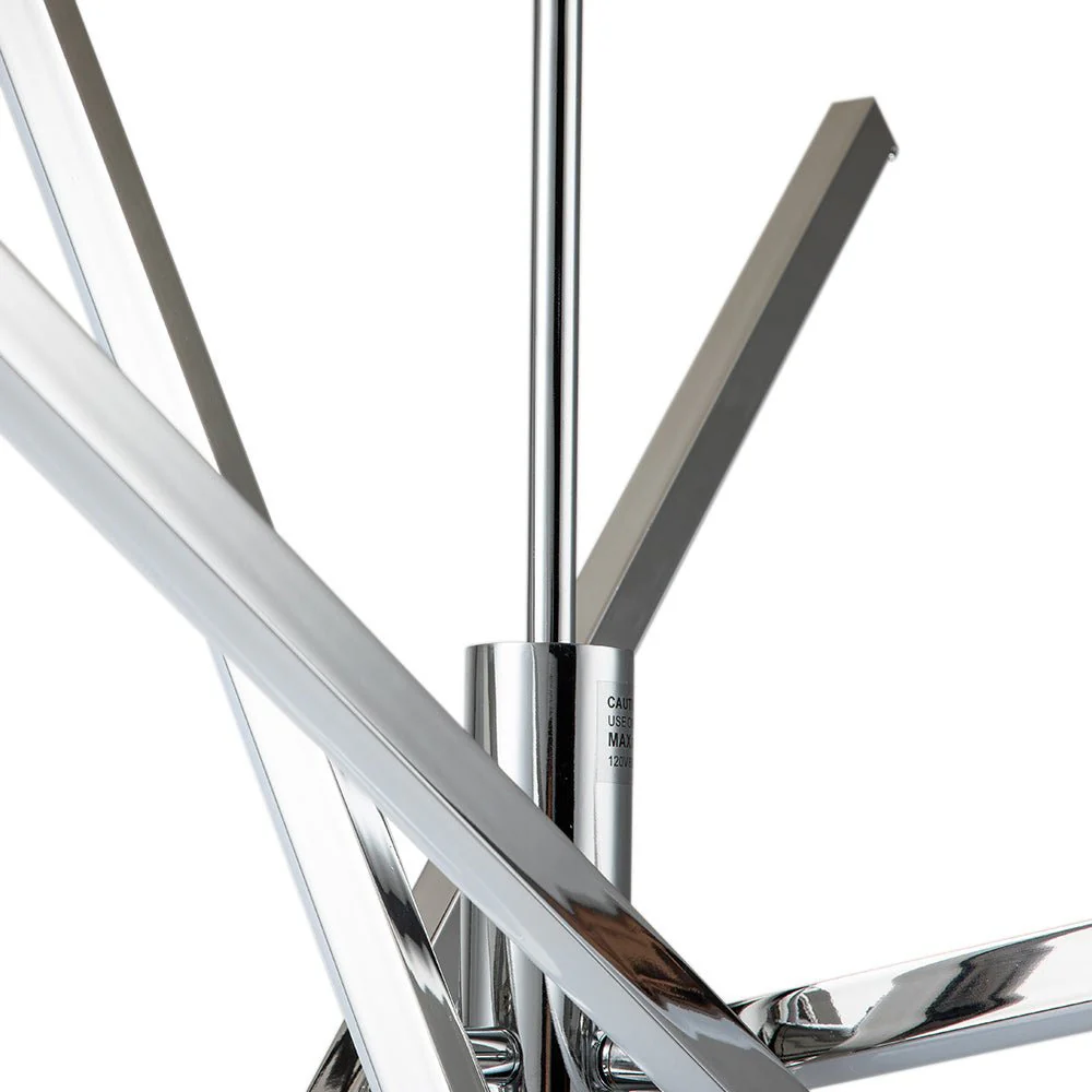 4-Light Dimmable LED Tube Sputnik Chandelier - Image 9