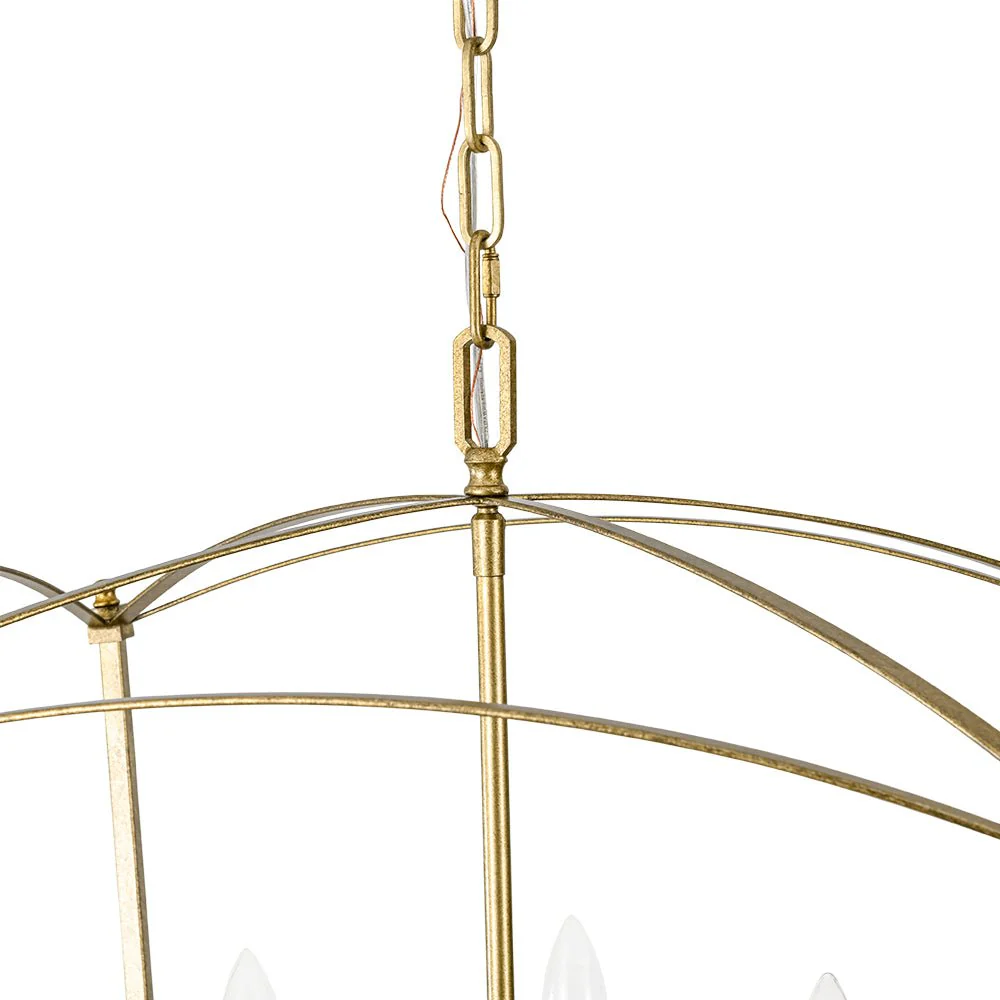 5-light French Antique Candle Style Lantern Pendant Chandelier - Image 13