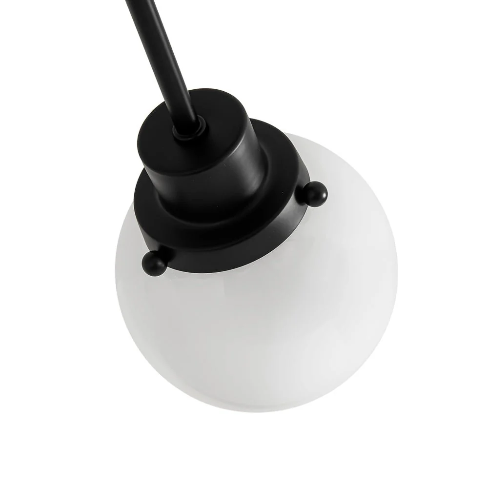 6-Light Opal Glass Globe Sputnik Semi Flush Mount - Image 11
