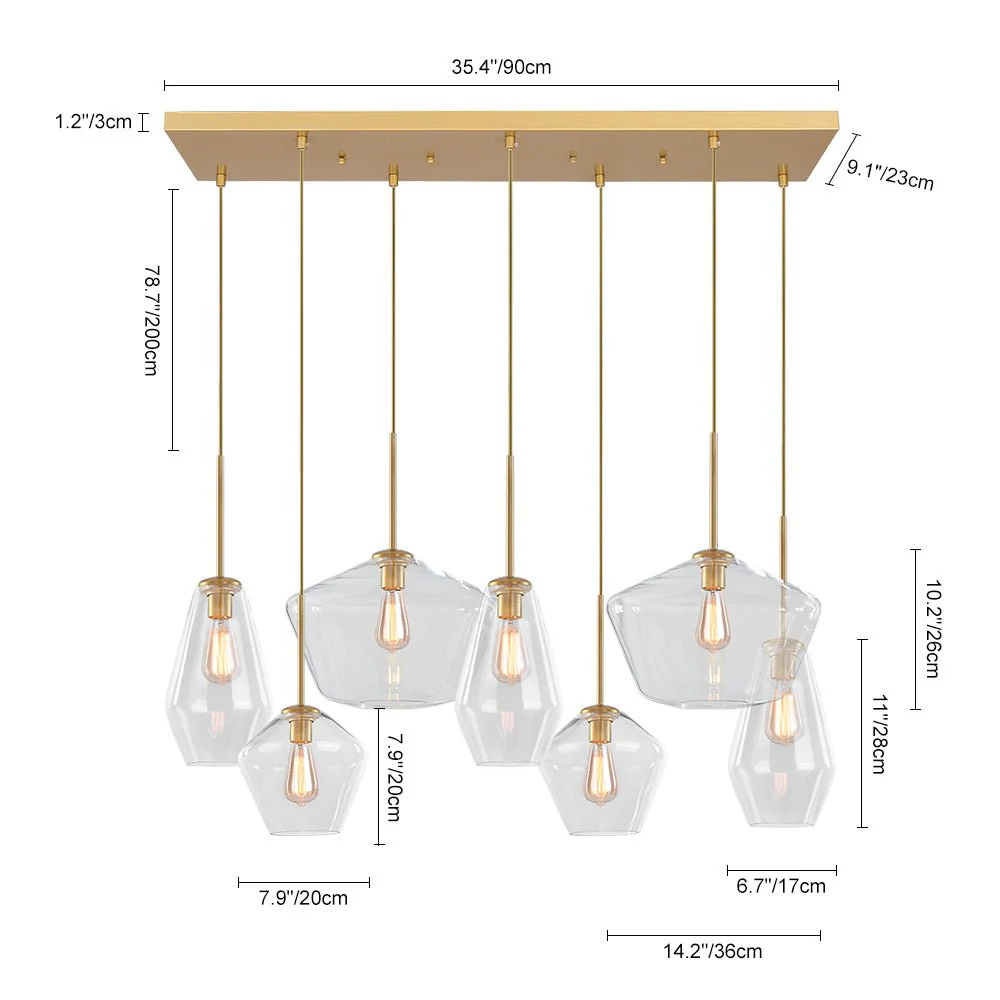 7-light Cluster Kitchen Island Pendant Lighting - Image 5