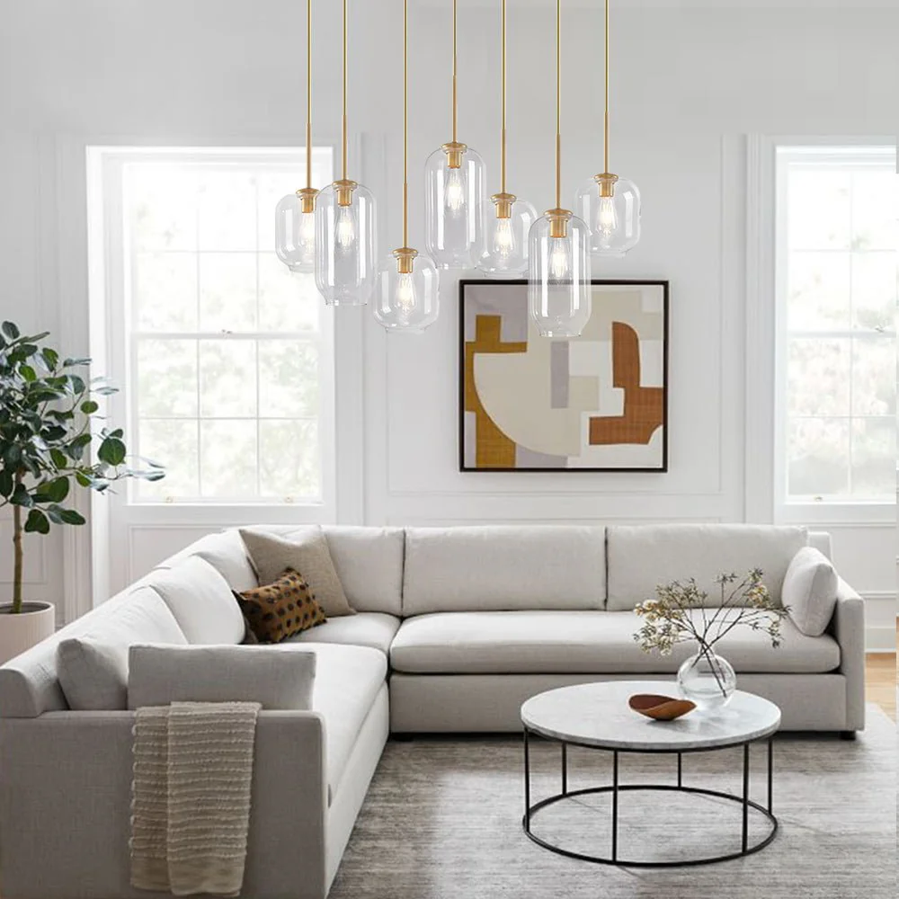 7-light Kitchen Island Cluster Pendant Chandelier - Image 4