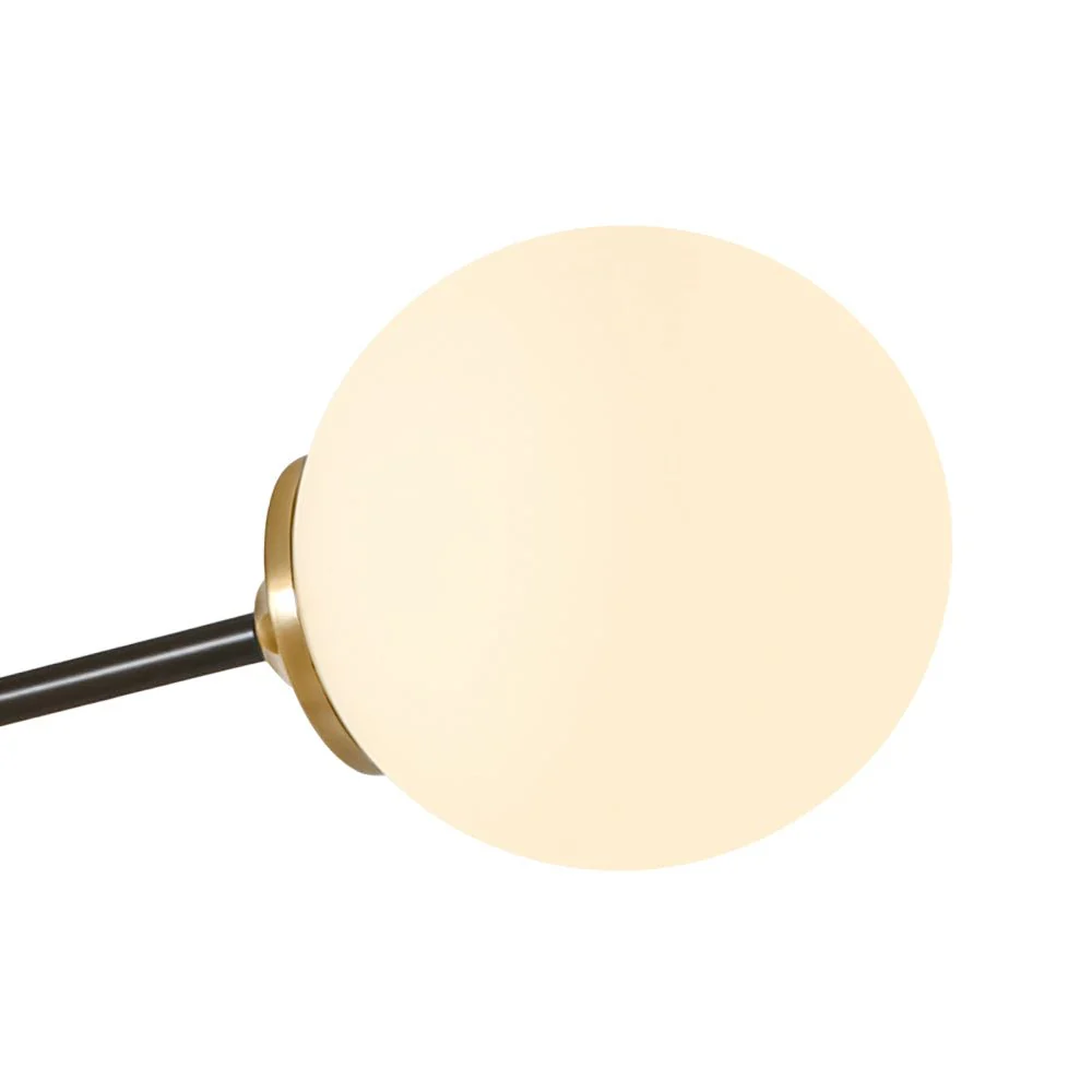 9-Light Opal Glass Bubble Sputnik Semi Flush Chandelier - Image 20