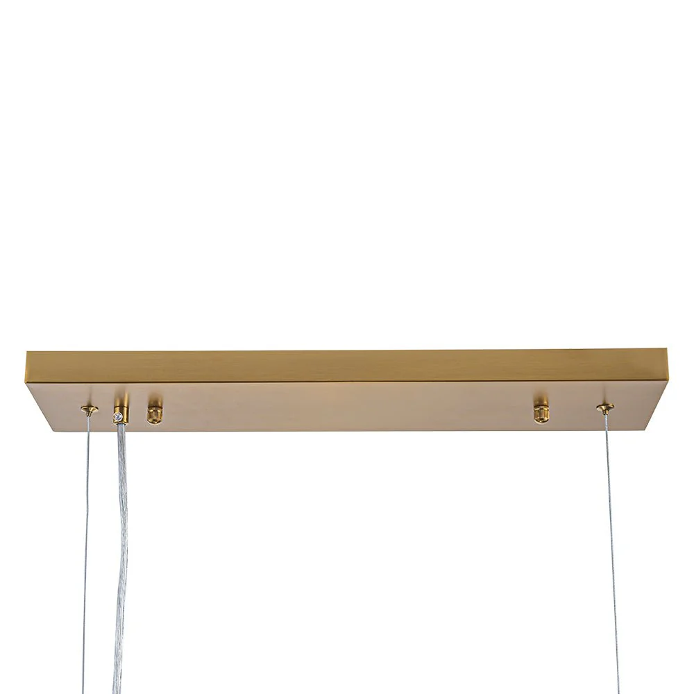 8-Light Color Tinted Glass Globe Bubble Linear Island Chandelier - Image 21