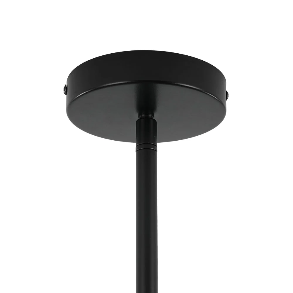 8-Light Vintage Sputnik Black Open Square Lantern Pendant - Image 10