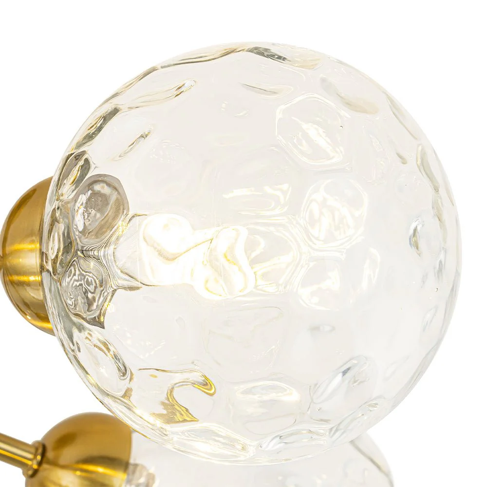 9-Light Bloom Water Glass Globe Tiered Sputnik Ceiling Light - Image 14