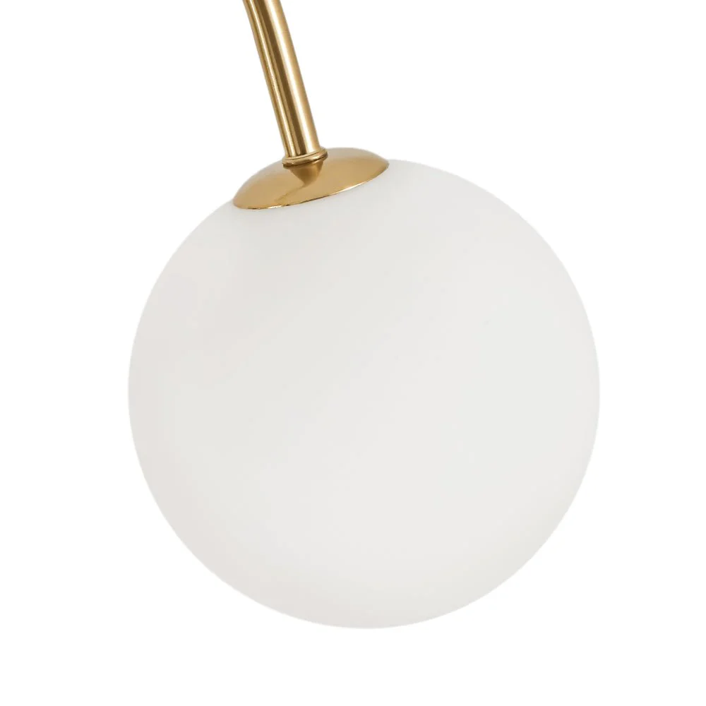 9-Light Goose Arm Opal Glass Bubble Tiered Chandelier - Image 12