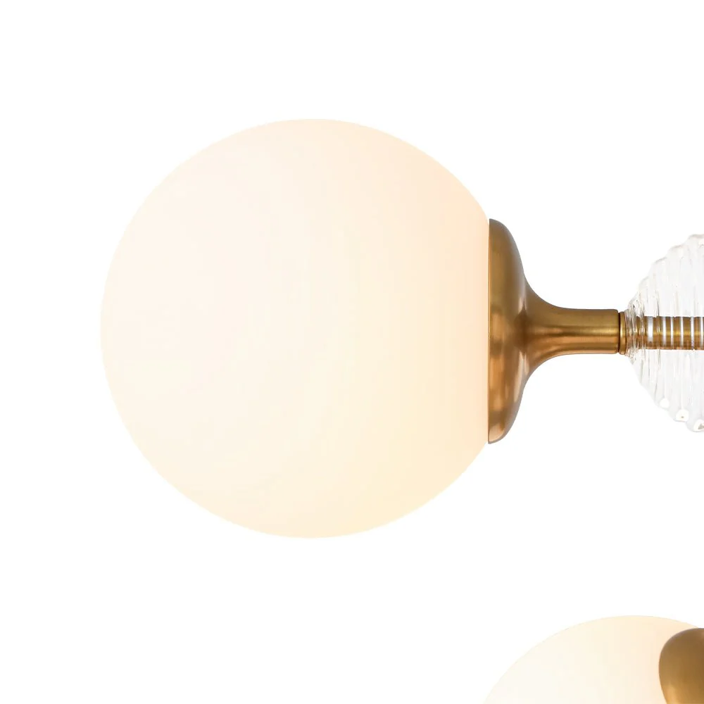9-Light Tiered Sputnik Glass Globe Bubble Chandelier - Image 13