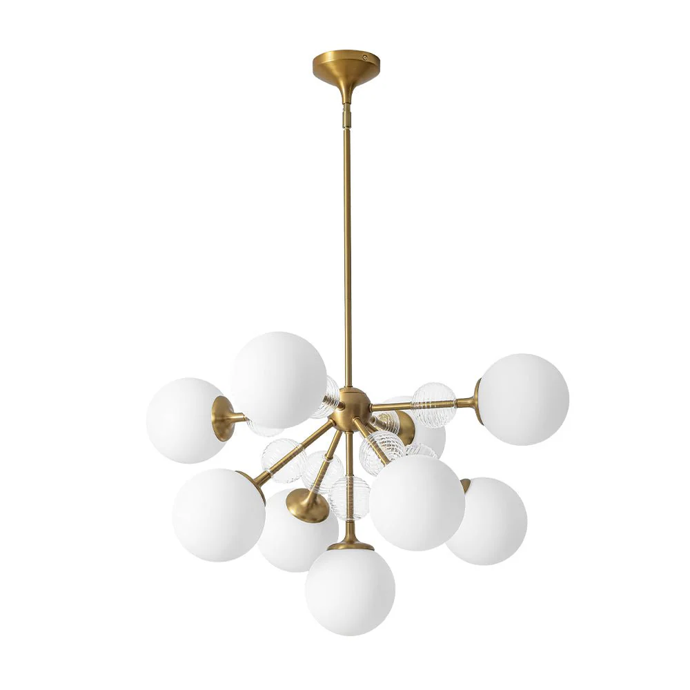 9-Light Tiered Sputnik Glass Globe Bubble Chandelier - Image 6