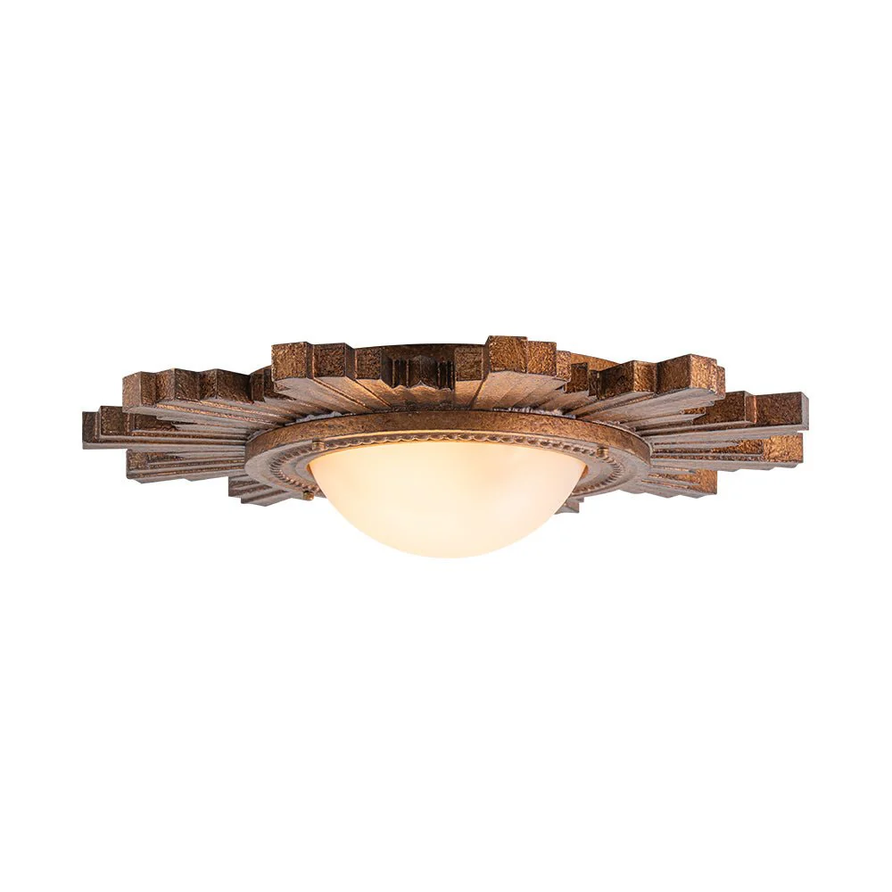 Antique Apollo Sunburst Sculpture Flush Mount / Wall Light - Image 12