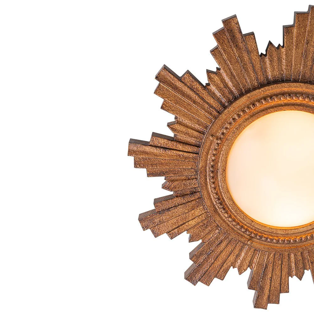 Antique Apollo Sunburst Sculpture Flush Mount / Wall Light - Image 16
