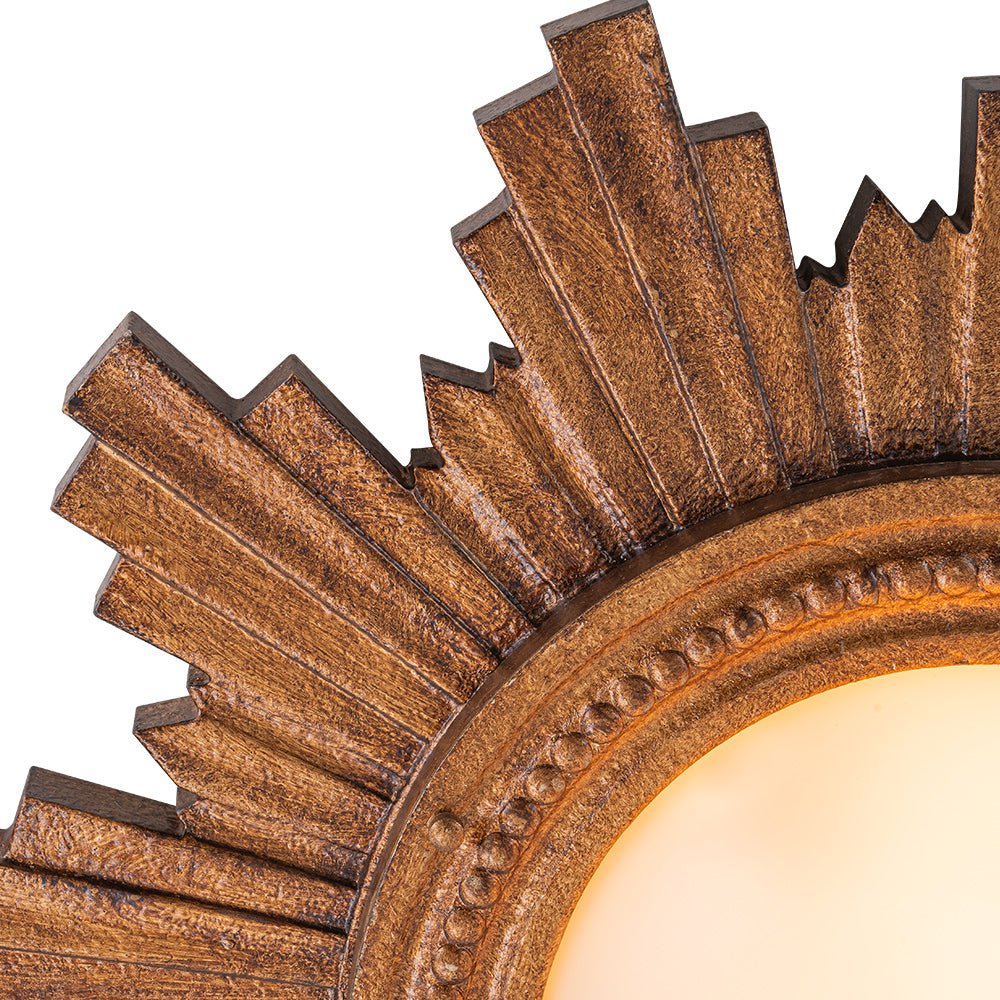 Antique Apollo Sunburst Sculpture Flush Mount / Wall Light - Image 19