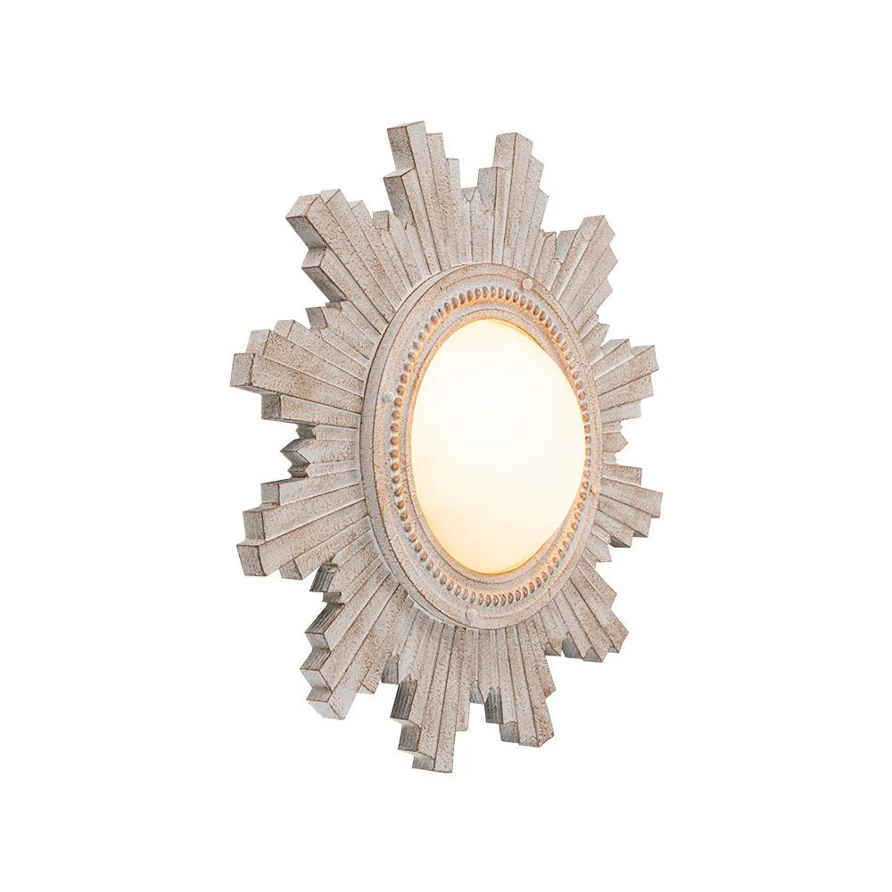 Antique Apollo Sunburst Sculpture Flush Mount / Wall Light - Image 22