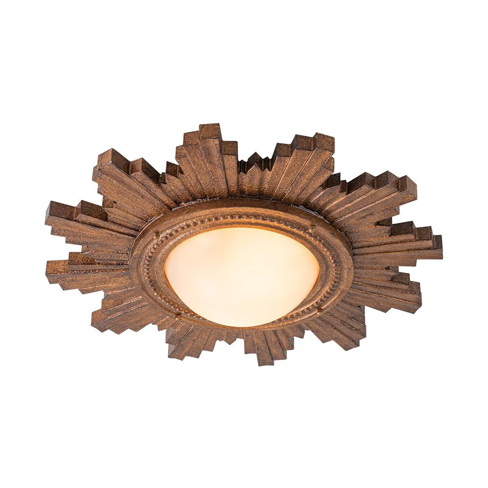 Antique Apollo Sunburst Sculpture Flush Mount / Wall Light - Image 8