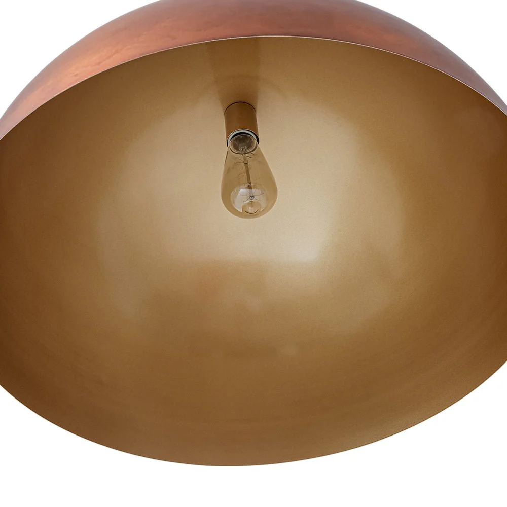 Antique Copper Style Iron Oversized Dome Pendant Light - Image 10