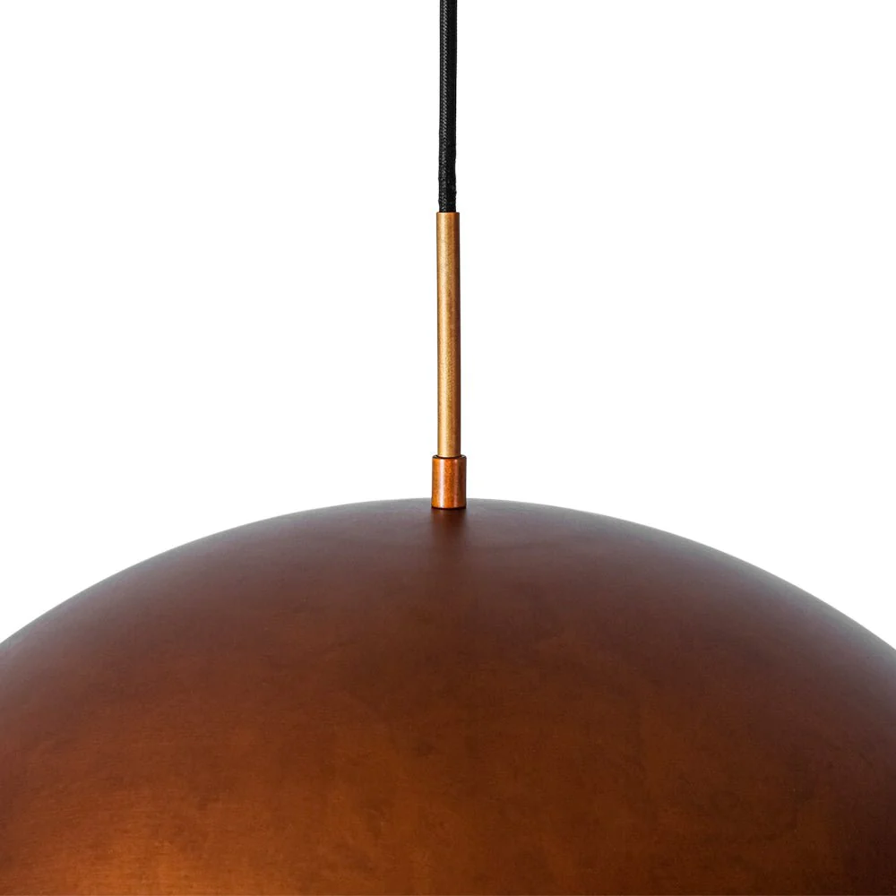 Antique Copper Style Iron Oversized Dome Pendant Light - Image 11