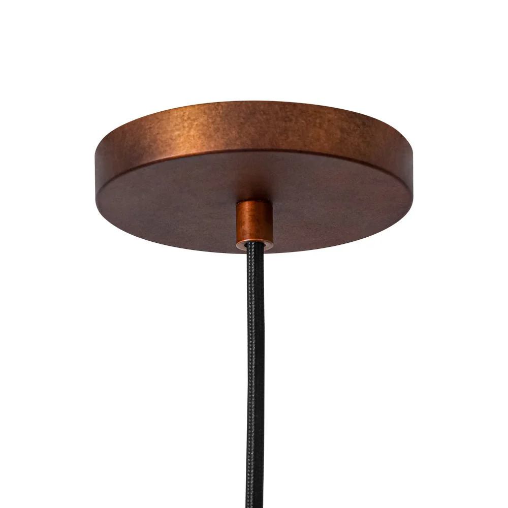 Antique Copper Style Iron Oversized Dome Pendant Light - Image 12