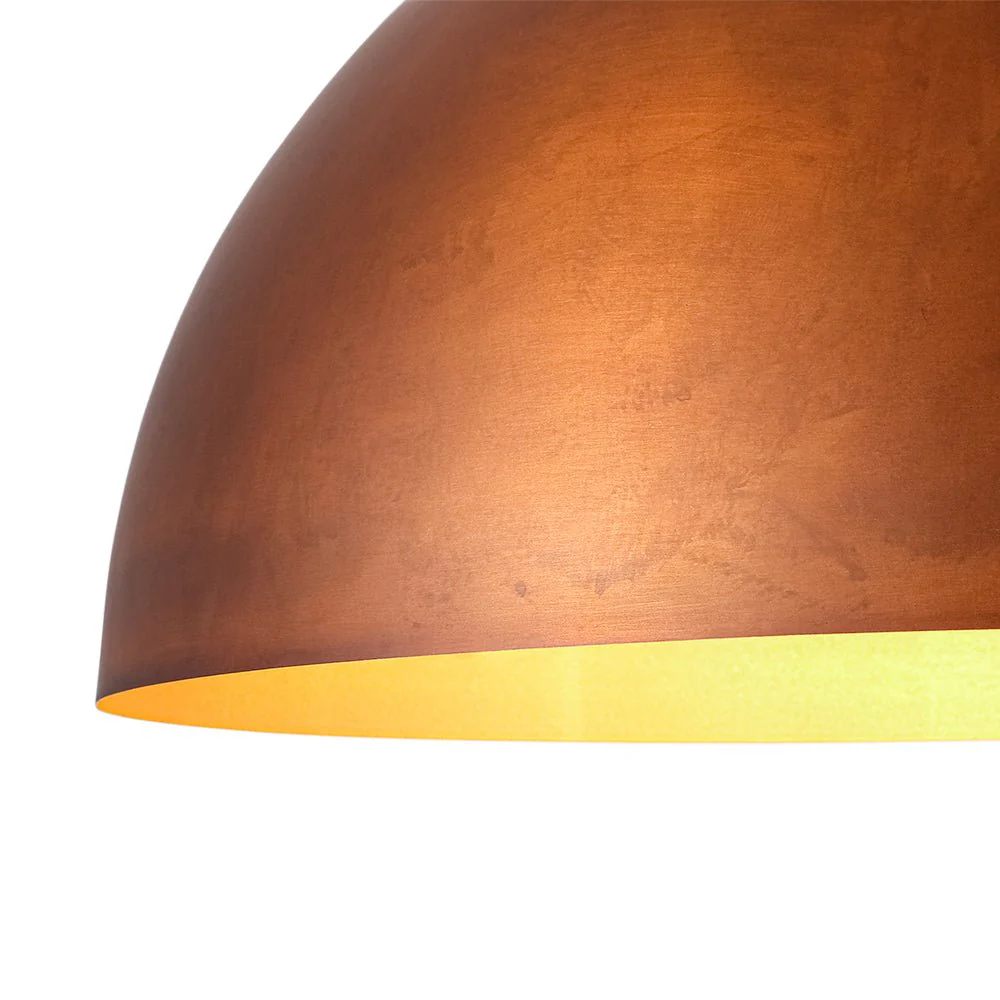 Antique Copper Style Iron Oversized Dome Pendant Light - Image 9