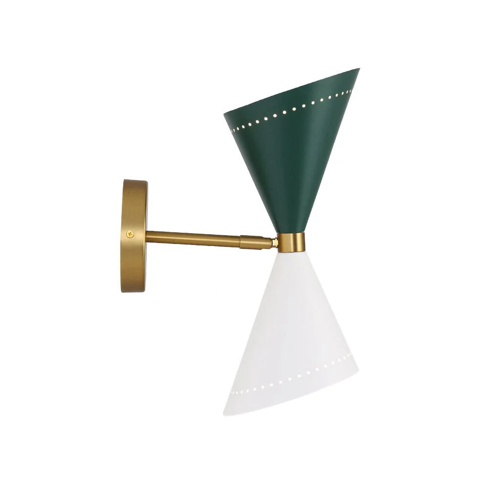 Art Deco 2-Light Up Down Dual Cone Wall Sconce - Image 15