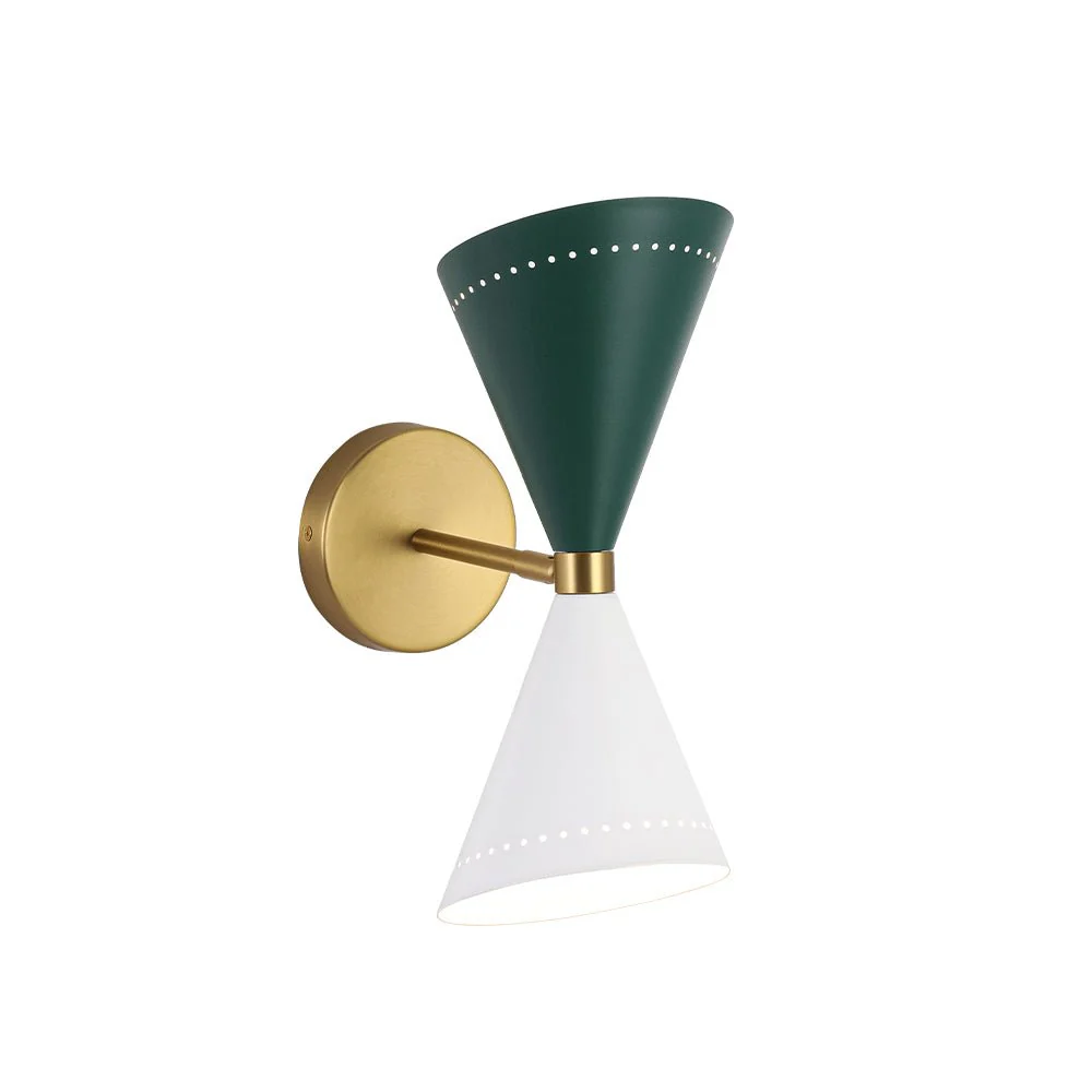 Art Deco 2-Light Up Down Dual Cone Wall Sconce - Image 16