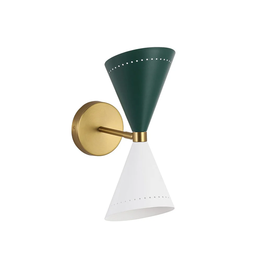 Art Deco 2-Light Up Down Dual Cone Wall Sconce - Image 17