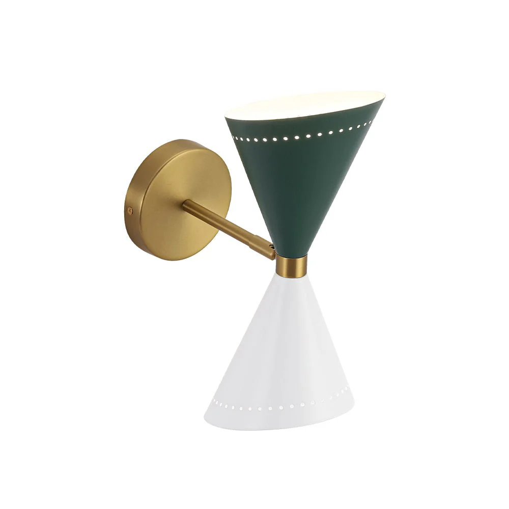 Art Deco 2-Light Up Down Dual Cone Wall Sconce - Image 18