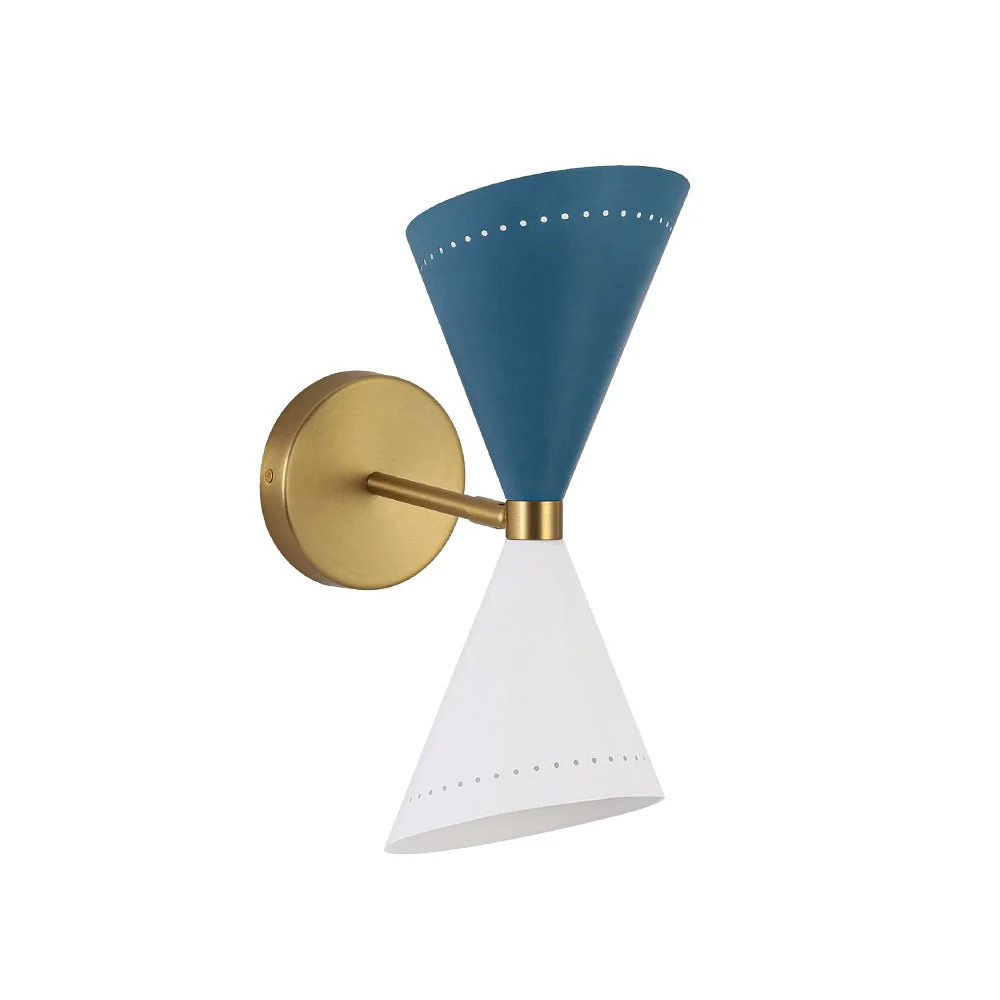 Art Deco 2-Light Up Down Dual Cone Wall Sconce - Image 6