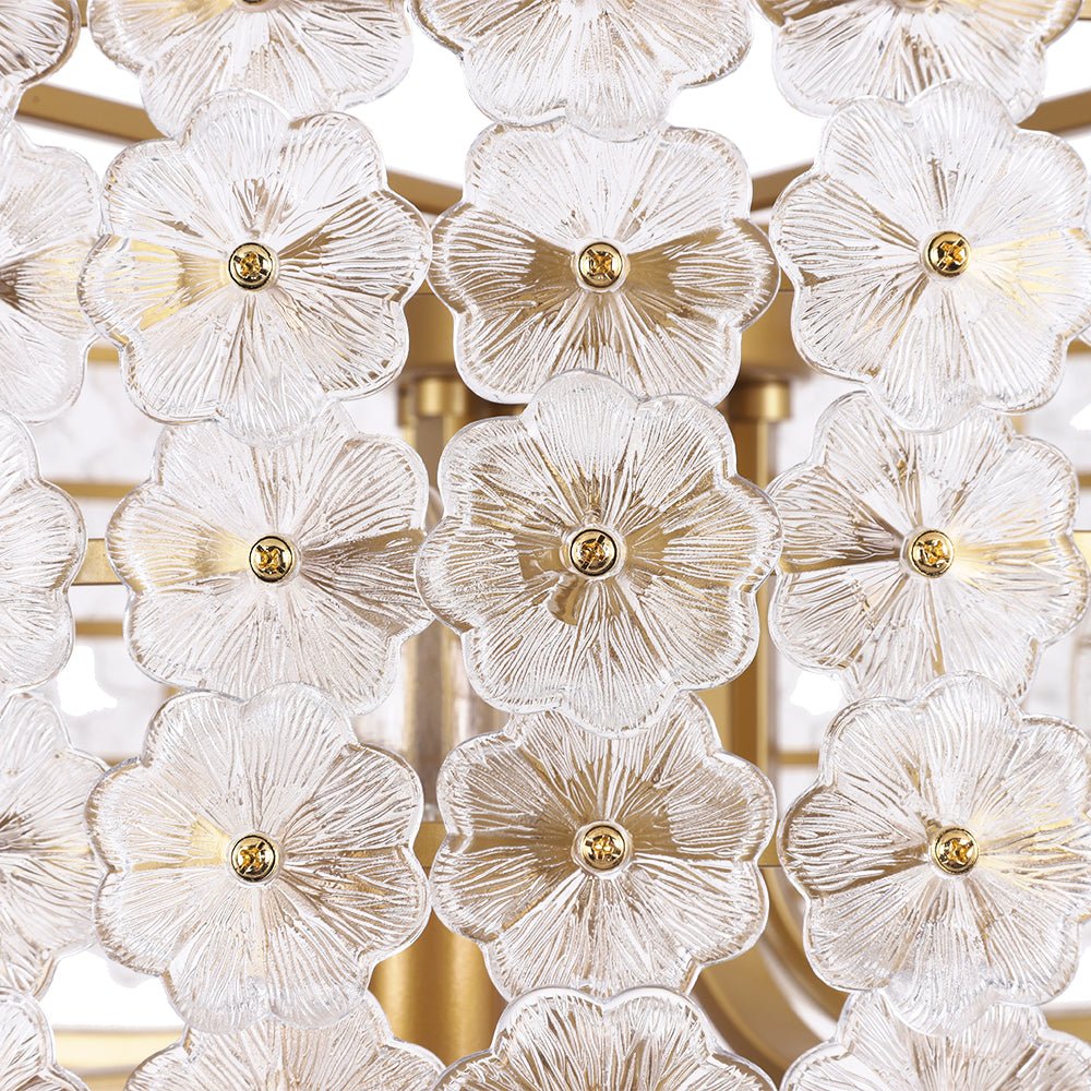Art Deco Blossom Floral Cage Drum Lantern Pendant Light - Image 15