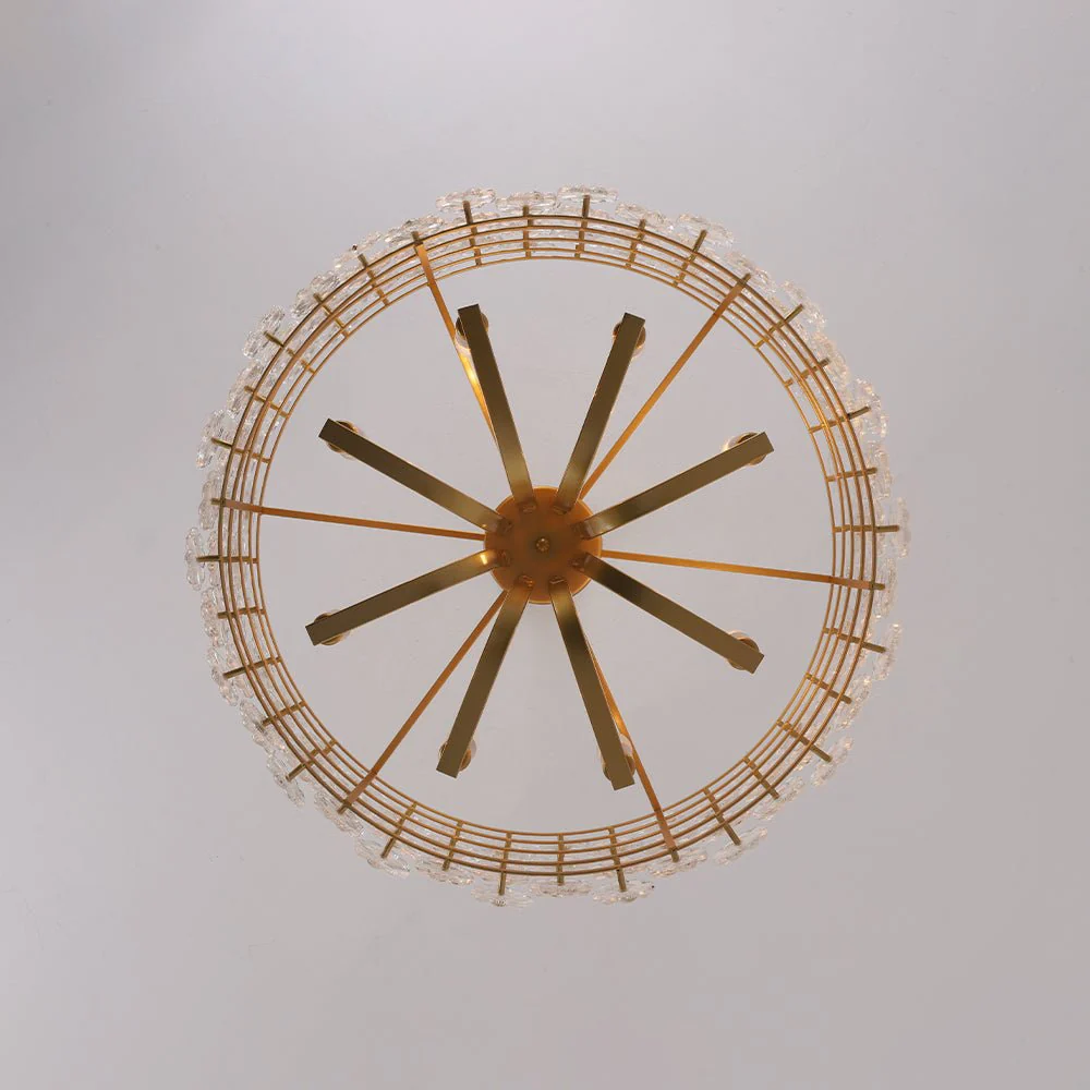 Art Deco Blossom Floral Cage Drum Lantern Pendant Light - Image 17