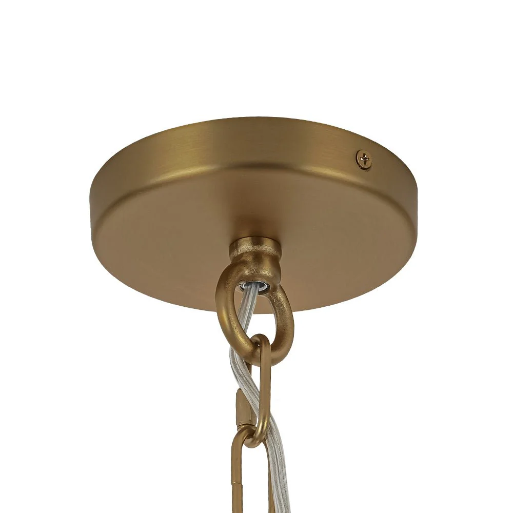 Art Deco Cluster Glass Textured Tube Round Tiered Chandelier - Image 10