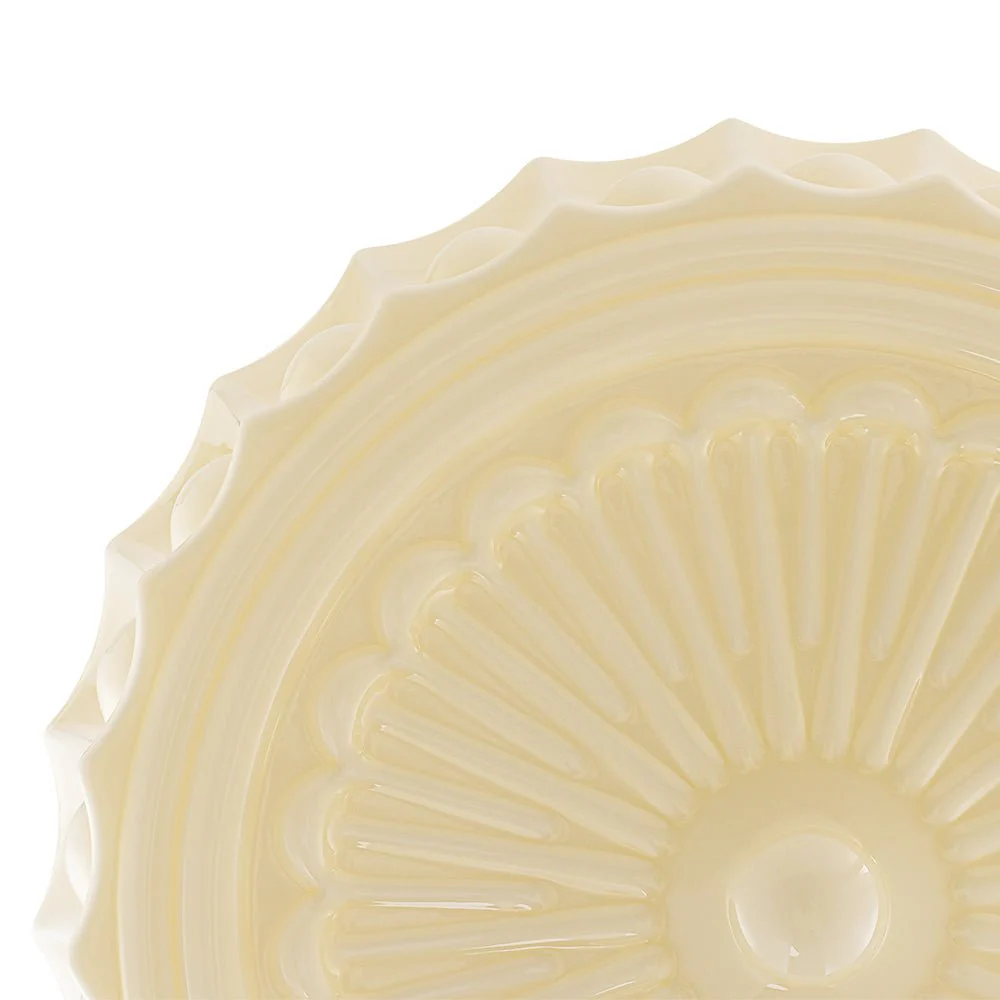Art Deco Sculptural Milk Glass Schoolhouse LED Pendant - Image 13