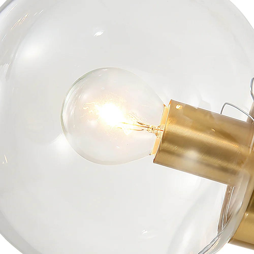 Black and Brass Mid-century Sputnik Chandelier - Image 9