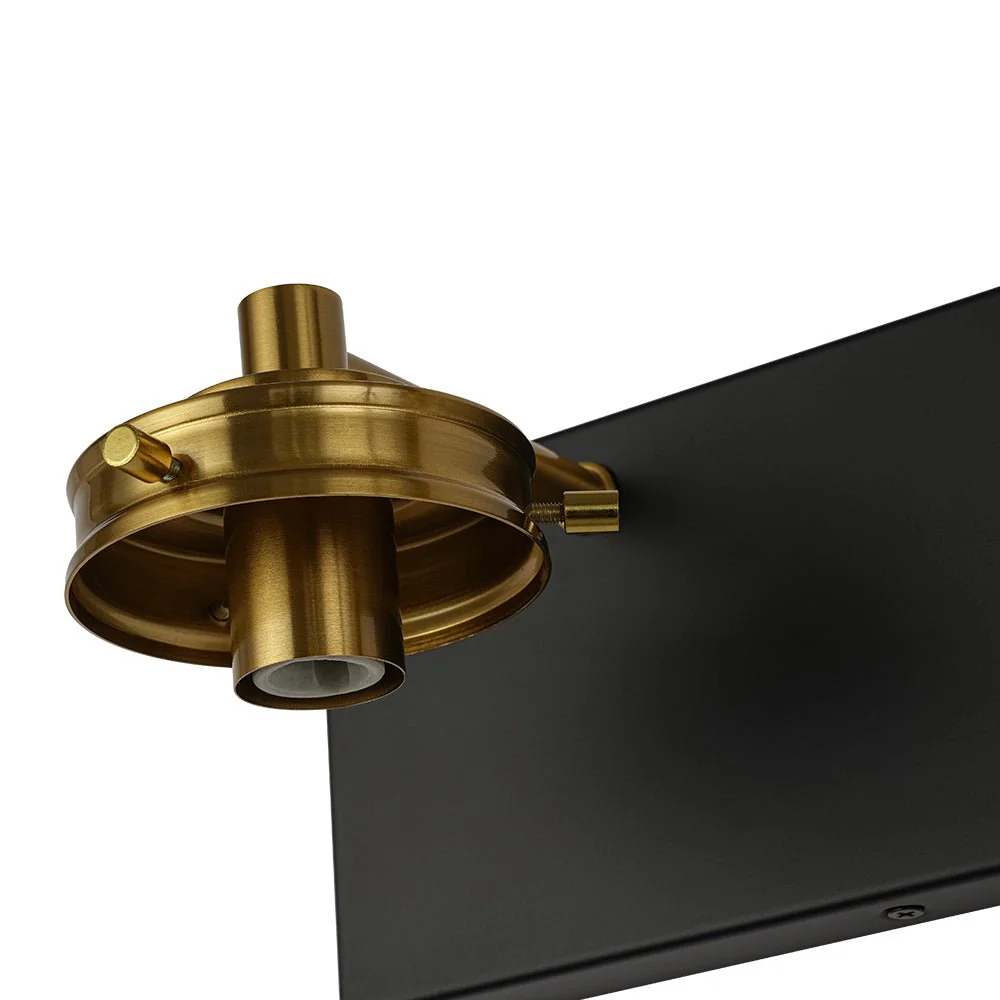 Black Brass Crackle Glass Globe Vanity Wall Lamp - Image 18