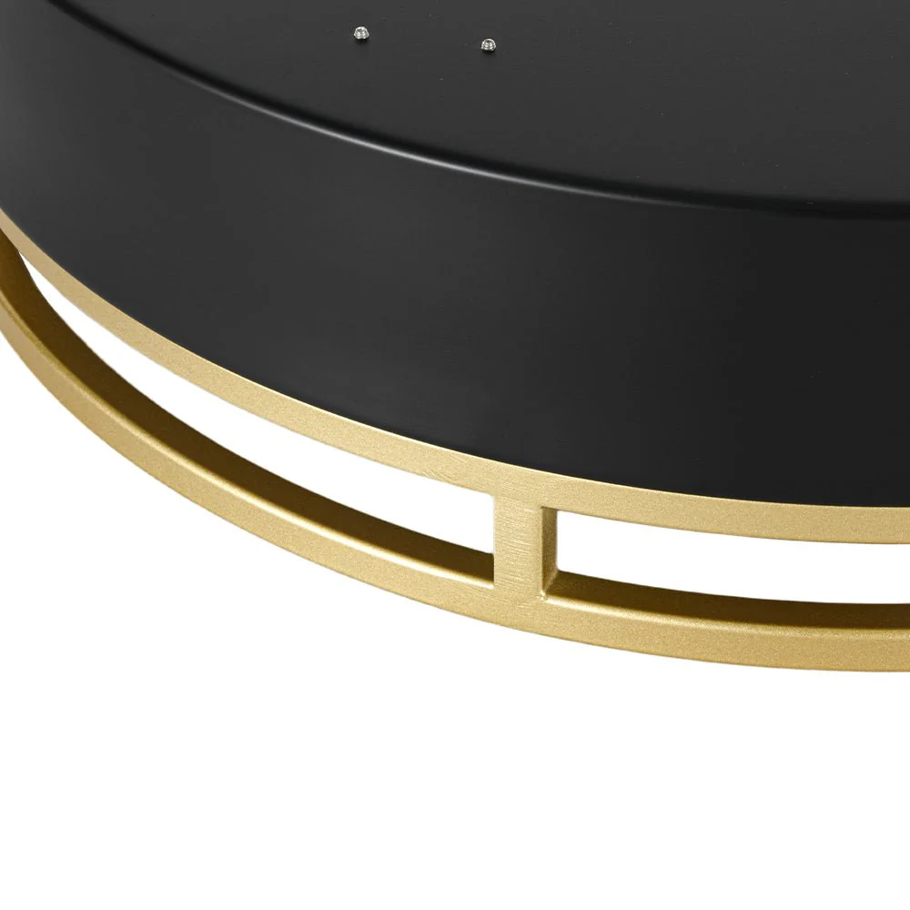 Black Gold Metal Round Dimmable LED Flush Mount Light 5CCT - Image 13