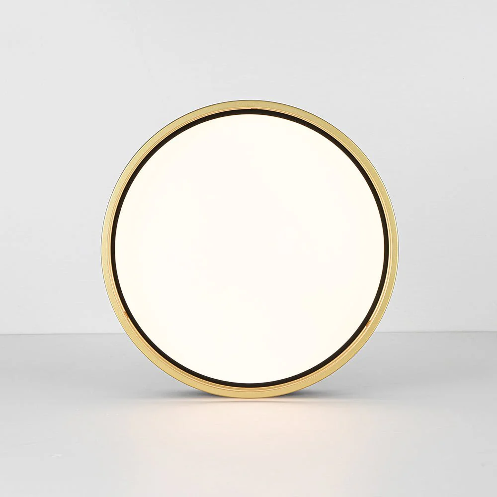 Black Gold Metal Round Dimmable LED Flush Mount Light 5CCT - Image 20