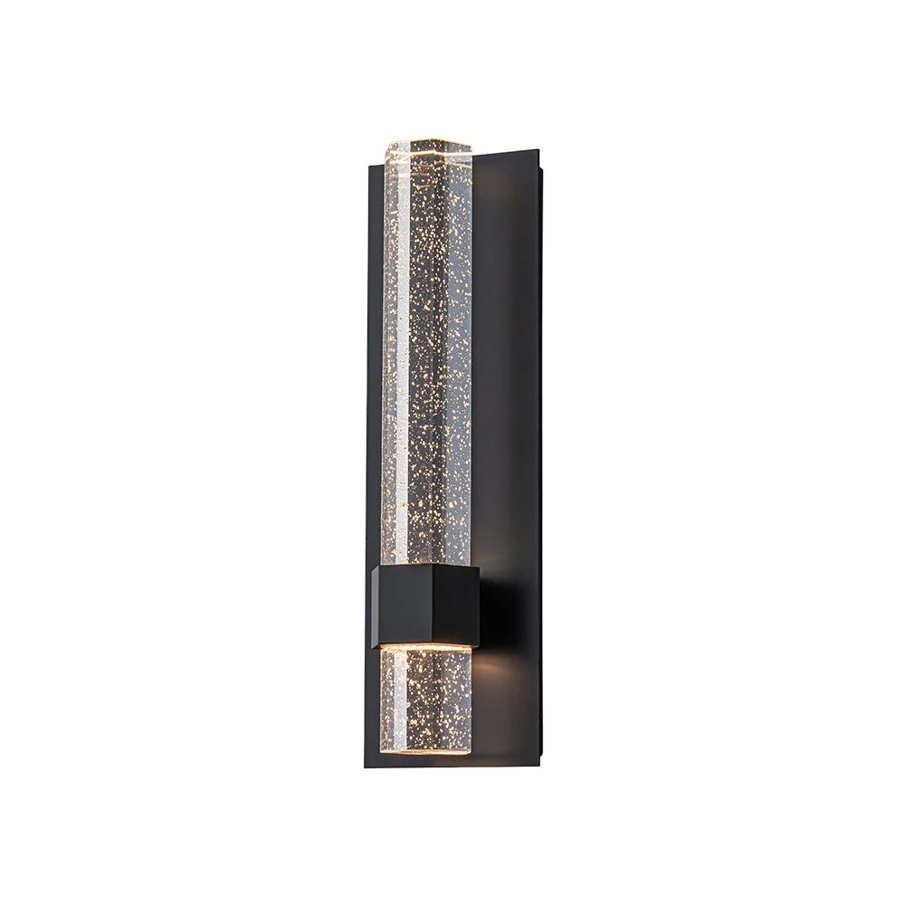 Black Linear Bubble Crystal Tube Dimmable LED Wall Light - Image 3