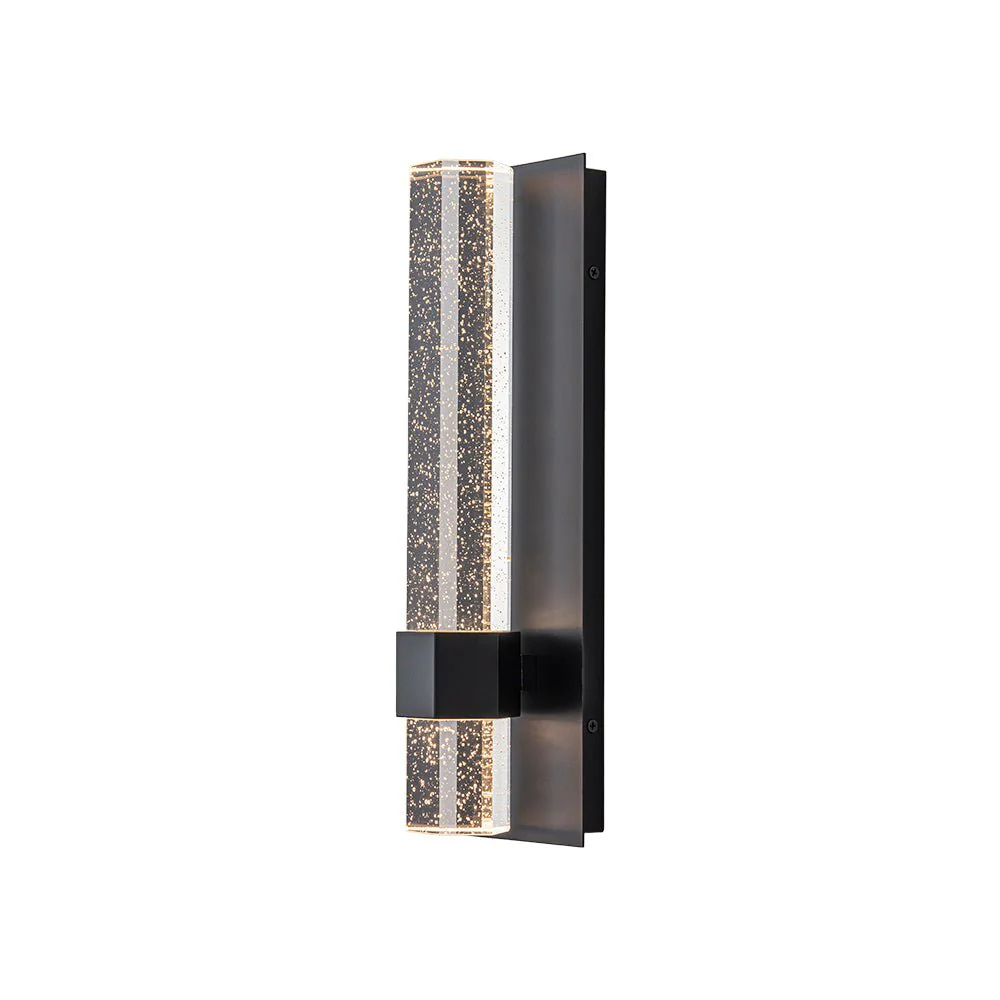 Black Linear Bubble Crystal Tube Dimmable LED Wall Light - Image 6