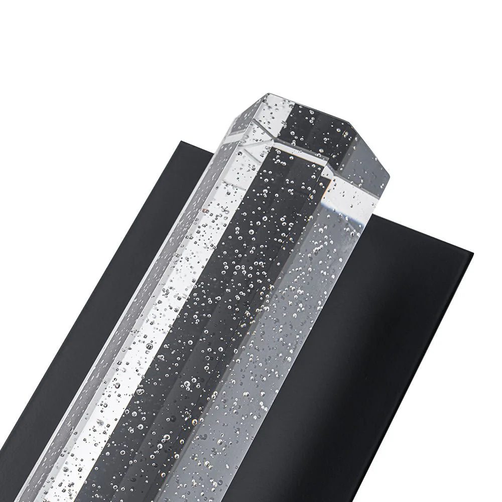 Black Linear Bubble Crystal Tube Dimmable LED Wall Light - Image 9