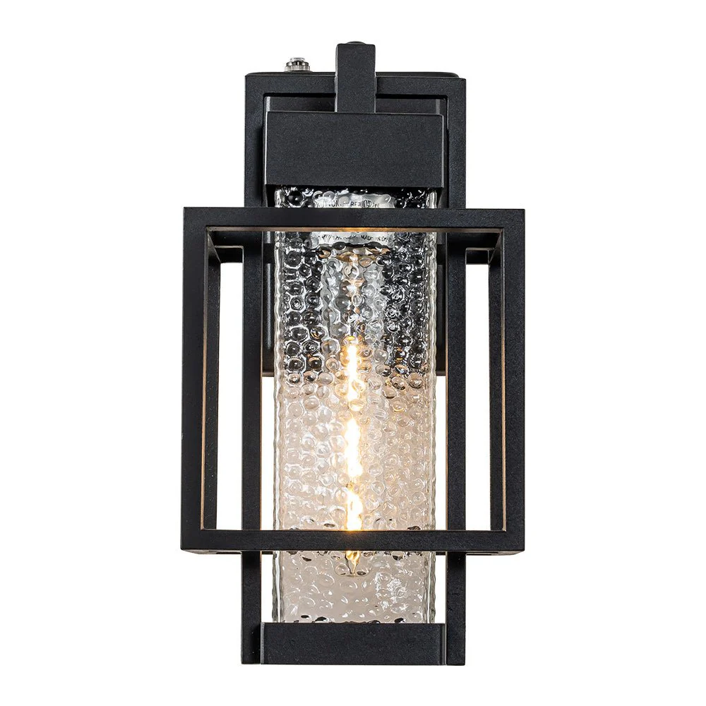 IP23 Black Waterproof 1-Light Square Cage Outdoor Wall Sconce - Image 5