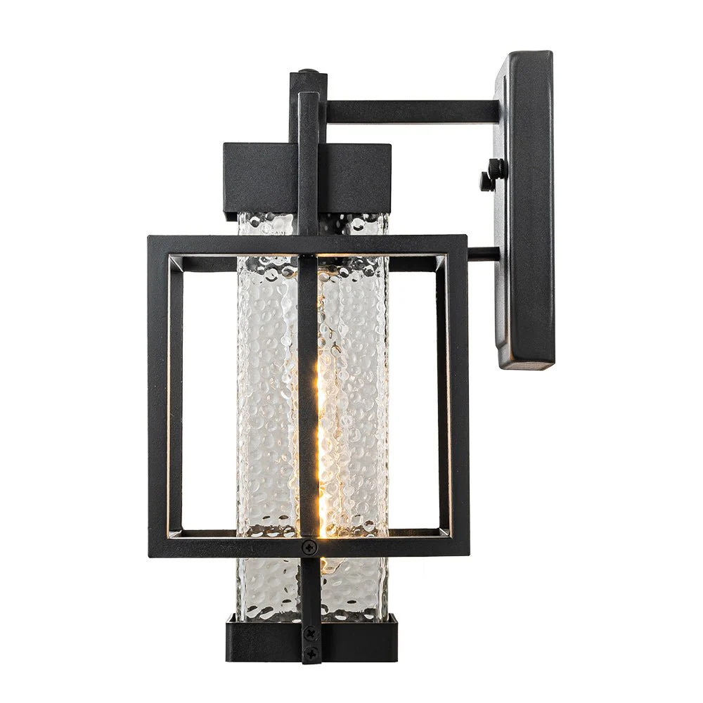 IP23 Black Waterproof 1-Light Square Cage Outdoor Wall Sconce - Image 6