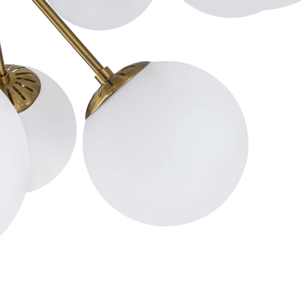 Bloom Frosted Glass Bubble Sphere Sputnik Chandelier - Image 15