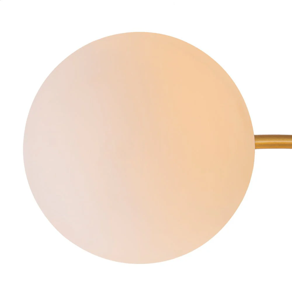 Bloom Dimmable Opal Glass Globe Bubble Semi Flush Chandelier - Image 17