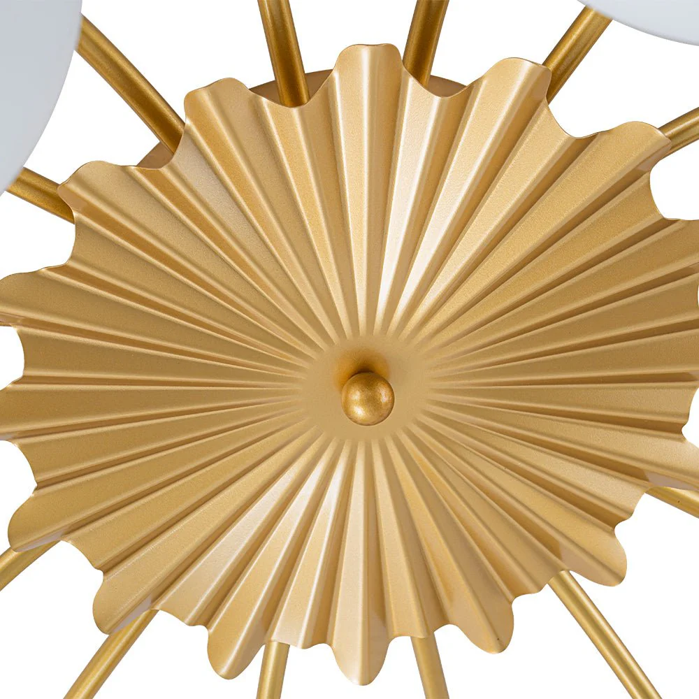 Bloom Dimmable Opal Glass Globe Bubble Semi Flush Chandelier - Image 20
