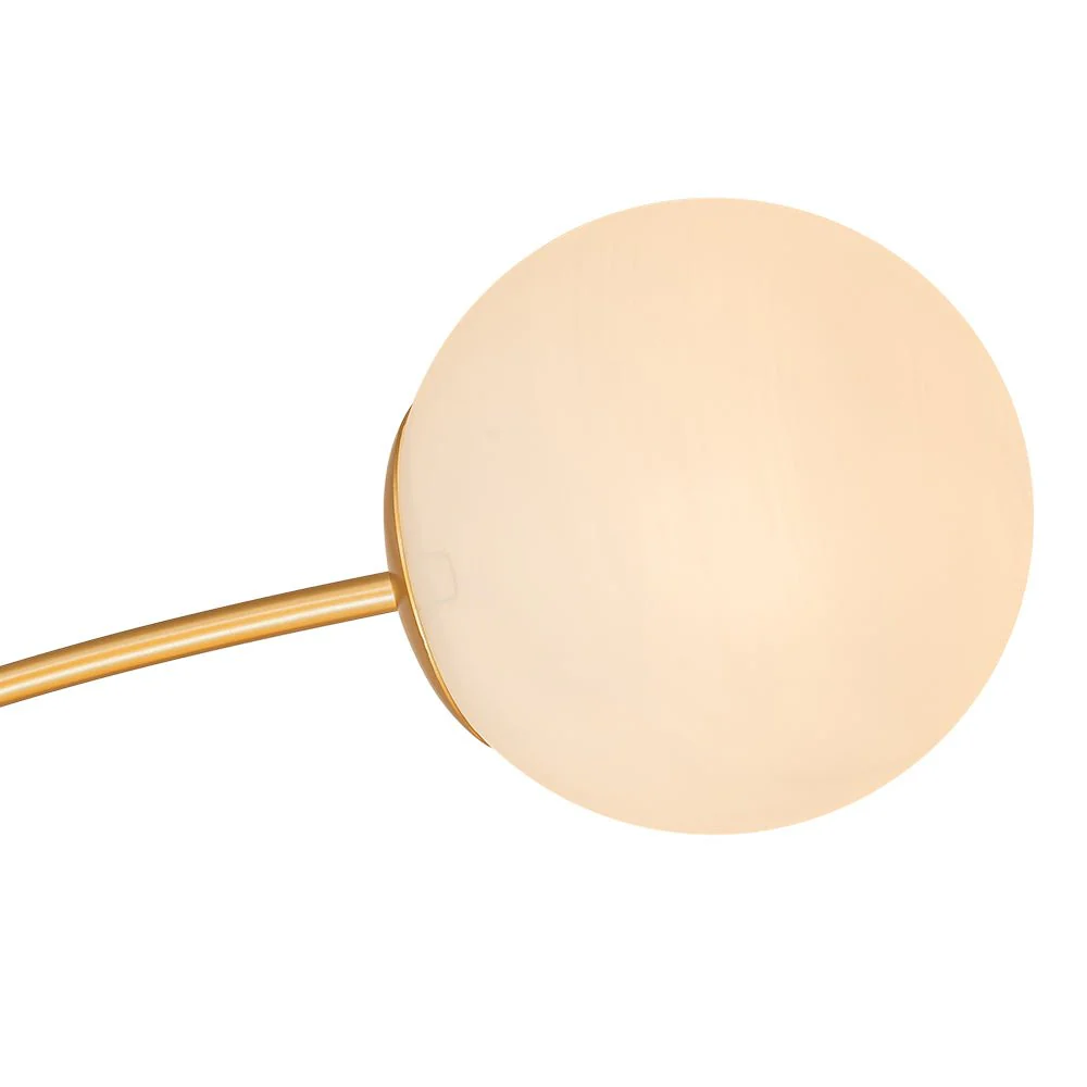 Blossom 12-Light Opal Glass Bubble Semi Flush Chandelier - Image 24