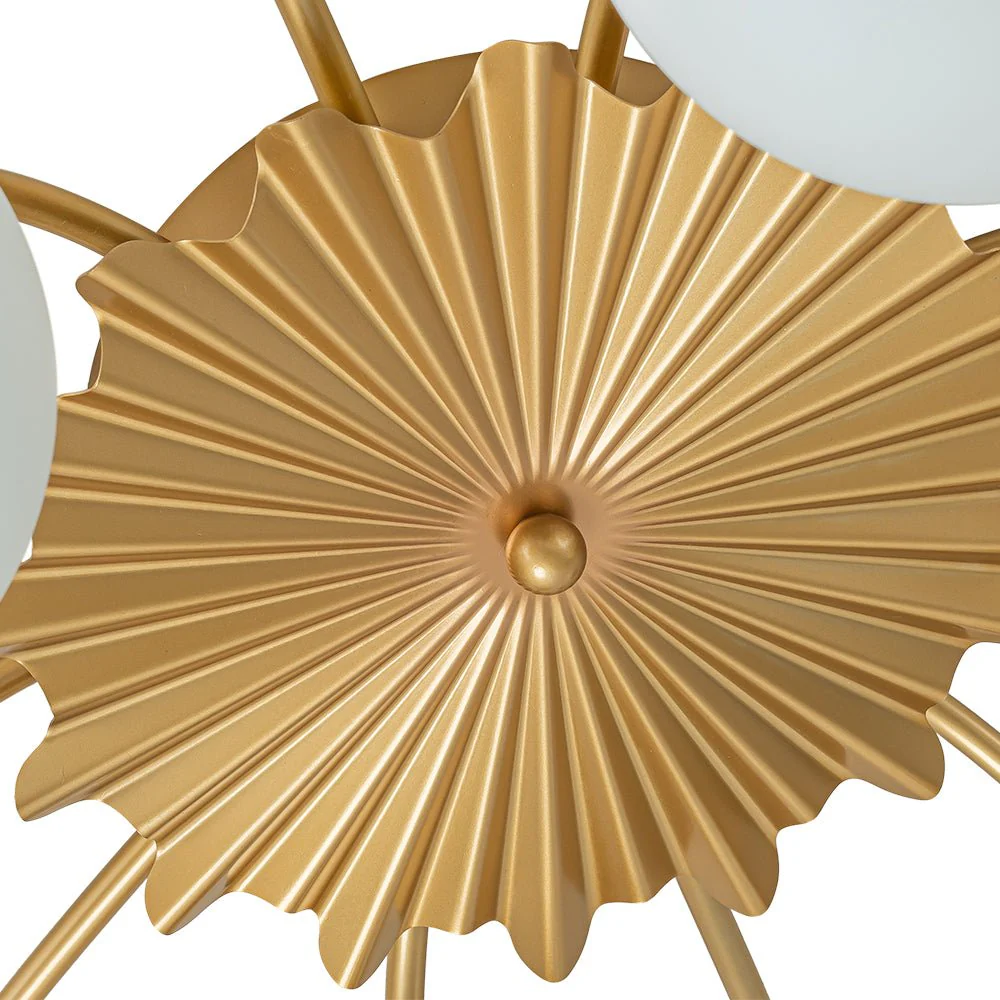 Blossom 12-Light Opal Glass Bubble Semi Flush Chandelier - Image 26