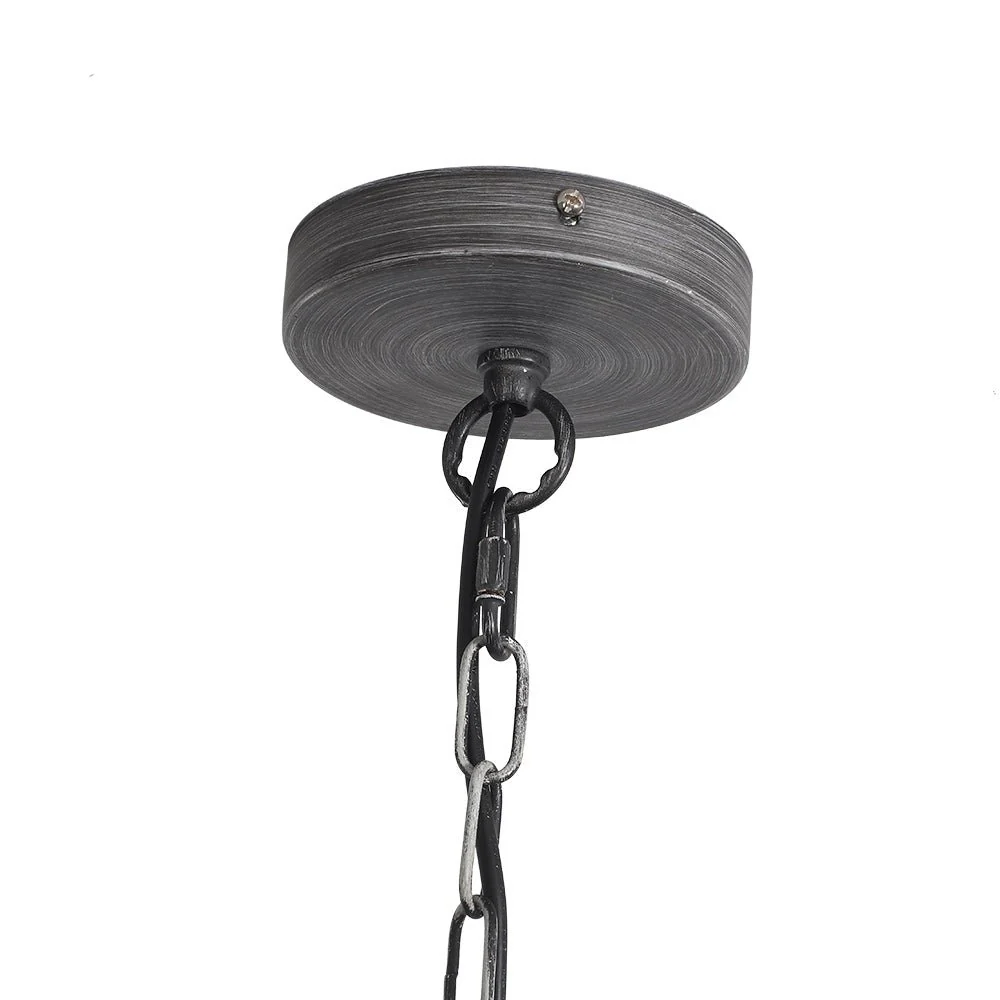 Boho 4-Light Wood Beaded Lantern Pendant - Image 11