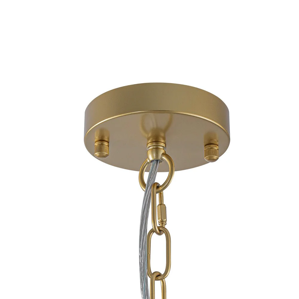Boho 6-Light Woven String Candle Wagon Wheel Chandelier - Image 24