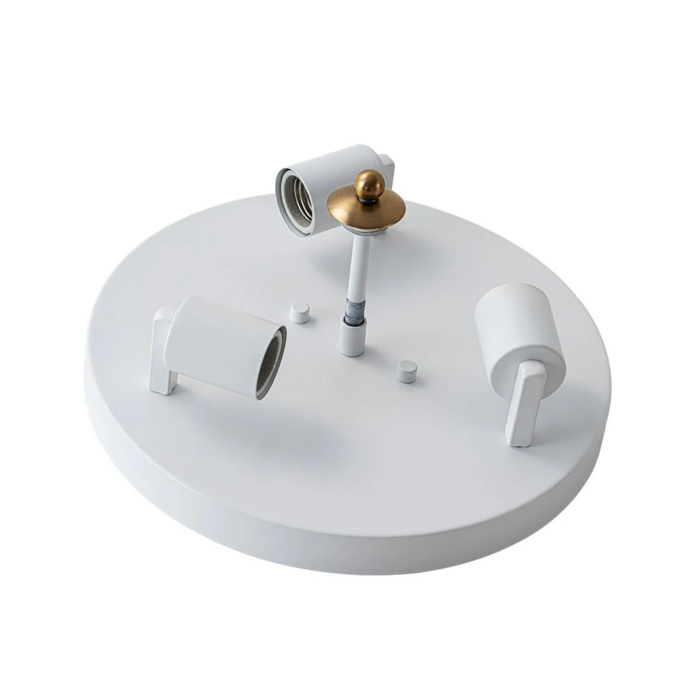 Boho Pleated Flower White Crackled Glass Semi Flush - Image 27