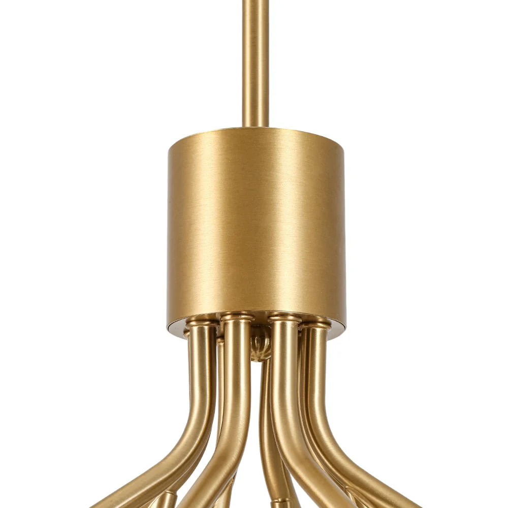 Bloom Opal Glass Bubble Tiered Sputnik Semi Flush Chandelier - Image 15